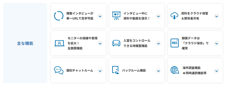 リサーチ特化型オンラインインタビューツール「i-PORT voice」