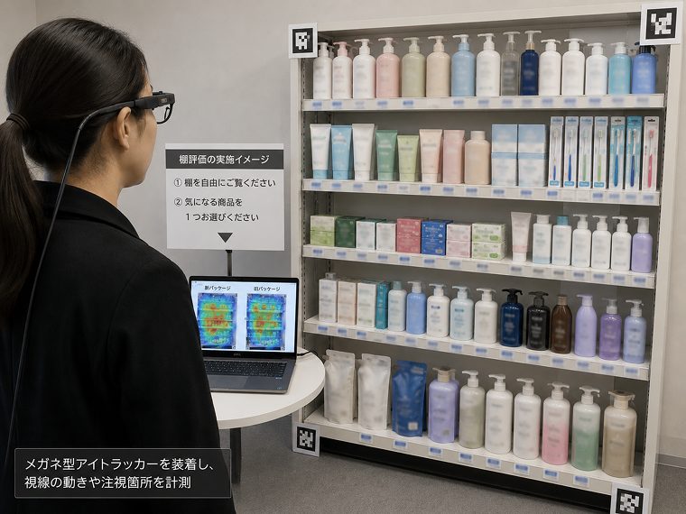 NeUのアイトラッキングの様子