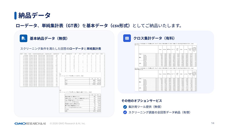 納品データのサンプル