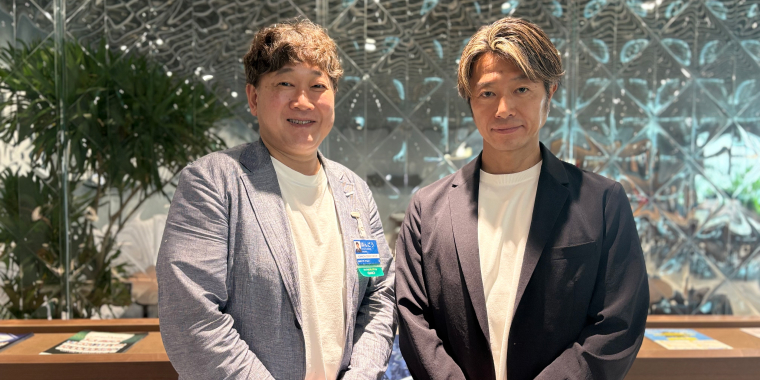 高橋 社長と本郷編集長のツーショット